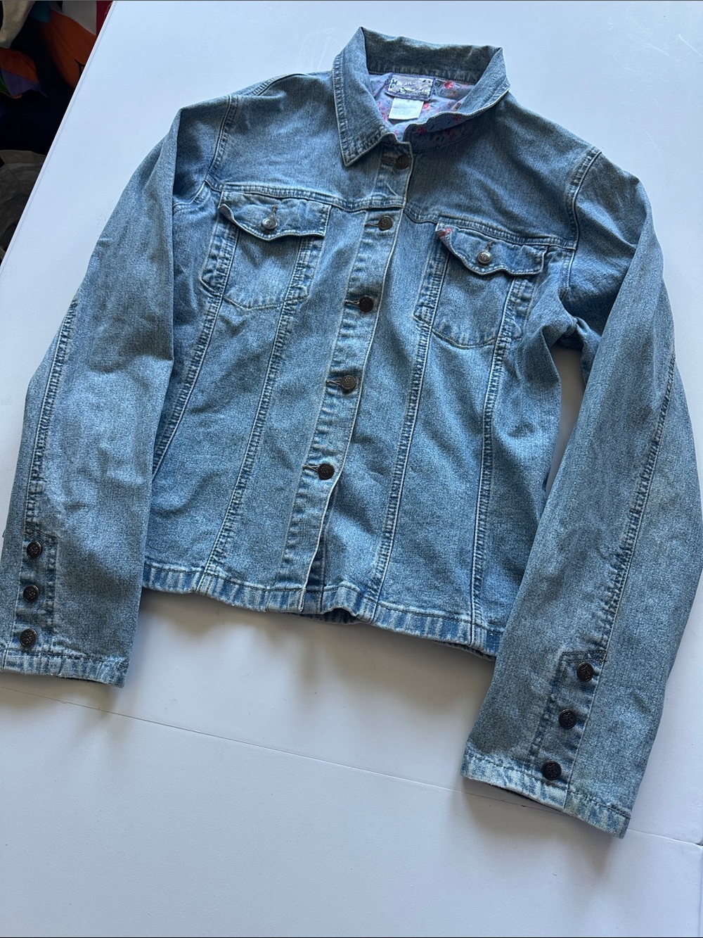 W—Light Blue Denim Jean Jacket - Women